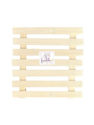 DESCANSO DE PANELA EM BAMBU 19X19CM UN. CASCAVEL