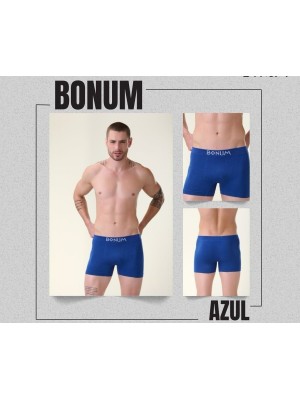 CUECA BOXER ADULTO AZUL M UN.