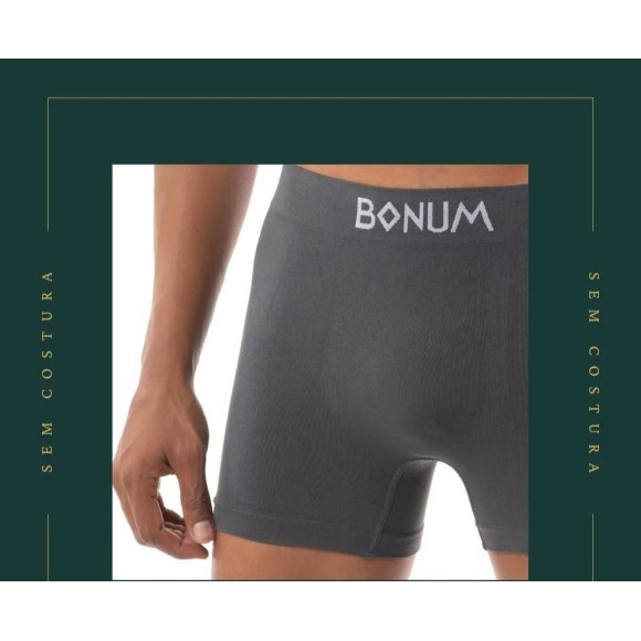 CUECA BOXER ADULTO CINZA M UN.