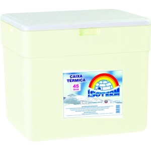 CAIXA TERMICA ISOPOR 45L UN.