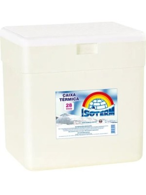 CAIXA TERMICA ISOPOR 28L UN.