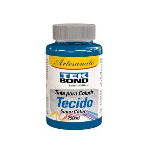 TINTA PARA TECIDO AZUL CIANO 37 ML UN.