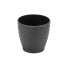 VASO RATTAN 0,75L M2 REDONDO PRETO UN.