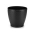 VASO RATTAN PEQUENO 4,6L REDONDO PRETO UN.