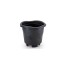VASO REDONDO PEQUENO PRETO UN.