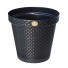 VASO REDONDO 10L RATTAN PRETO UN.