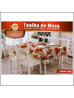 TOALHA MESA NATAL 1.40X1.80M UN. MULTIART