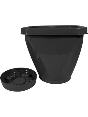 VASO QUADRADO N13 C/ PRATO UN. 