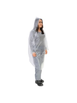 CAPA DE CHUVA TRANSP. PLASTICO TAM. UNICO UN.