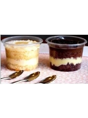 Pote Plástico 145ml Descartável Redondo c/tampa Galvanotek