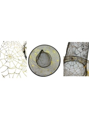 Chapéu de Bruxa Preto Simples 38x35cm Fantasia Halloween Teatro e Cosplay