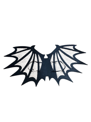 Fantasia Infantil Kit Morceguinho Halloween com Asas e Acessórios para Festa