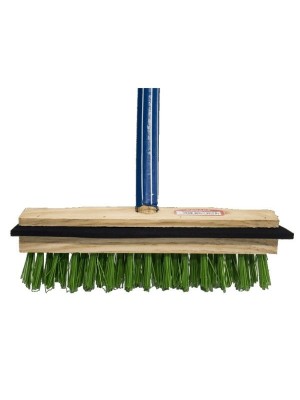 Vassoura Lava e Enxuga 27cm com Cabo de Madeira 