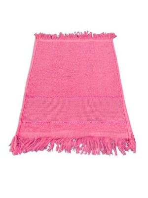 Toalhas De Lavabo Social Com Franja Escolar Boca Felpa Rosa