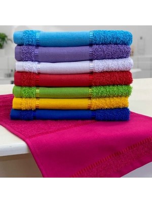 Toalha De Lavabo 45x29cm Social Escolar Boca Felpa Vermelho