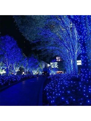 Pisca Pisca Azul com Controle 8 Funções para Decoração e Enfeite de Arvore de Natal
