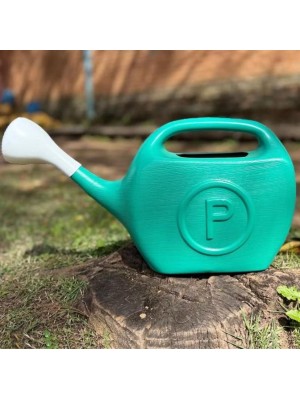 Regador Plástico 5,5L com Chuveirinho – Jardim, Horta, Plantas, Verde ou Azul Econômico