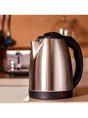 Chaleira Elétrica de Aço Inox, 1.8L ,220V, Ferve Água Rápido com Tampa e Desligamento Automático.