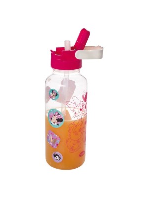 GARRAFA FUN 600ML TP AUTOMATICA MINNIE ROSA 7,1X20,7CM UN. PLASUTIL