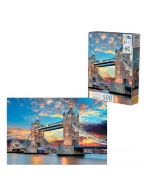 Quebra-Cabeça 500 Peças Londres Ponte do Tâmisa Pais & Filhos – Educativo e Divertido