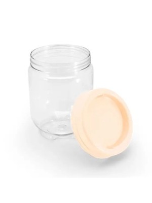 Pote Organizador Gire e Trave Plasútil 380ml com Tampa Hermética Empilhável para Temperos e Alimentos