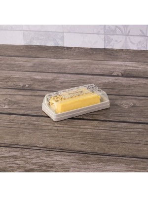 Manteigueira Retrô Plasútil com Tampa Decorada em Plástico BPA Free