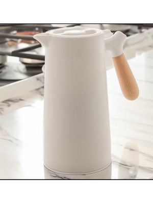 Garrafa Térmica 1L Off White – Plástico Resistente, Moderna e Super Prática