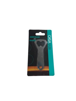 Abridor de Garrafa 10cm  Inox Portátil Para Long Neck, Cerveja e Refrigerante
