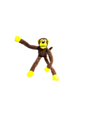 Brinquedo para Pet Macaco de Pelúcia com Som –  Pet Mord (Fluffie)