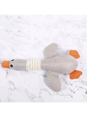 Brinquedo para Pet Fluffie Ganso em Poliéster Resistente e Macio