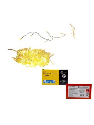 Cascata LED 240L Branco Quente 220v Decoração Natal Festas e Ambientes