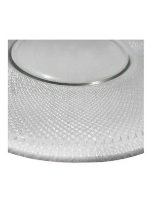 Prato de Sobremesa Durax Gema 19cm em Vidro Temperado Transparente – Elegância e Resistência para Mesa Posta