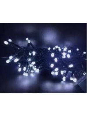 Pisca-Pisca MicroLED 100L 127V Branco Frio com 8 Funções Fio Verde – Iluminação Decorativa Natalina