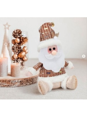 Boneco Papai Noel para Pendurar 13cm – Enfeite Natalino Decorativo p/ Árvore, Guirlanda e Ambientes Festivos