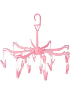 Varal Retrátil para Roupas Íntimas com 16 Prendedores Dobrável Compacto Portátil em Plástico Resistente Ideal para Lingerie Meias e Roupas Delicadas