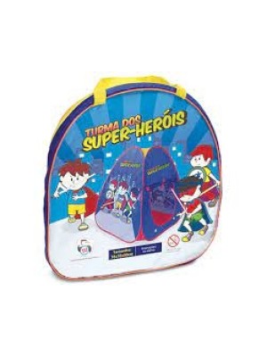Barraca Infantil Turma dos Super Heróis Dobrável Portátil para Crianças com Estampa Colorida