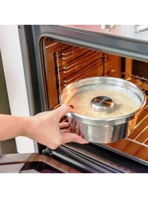 Forma com Canudo N.18 1,90L de Alumínio Polido – Ideal para Bolos e Pudins