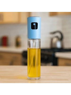 Borrifador de Azeite de Vidro 100ml com Tampa Plástica – Pulverizador para Cozinha e Temperos