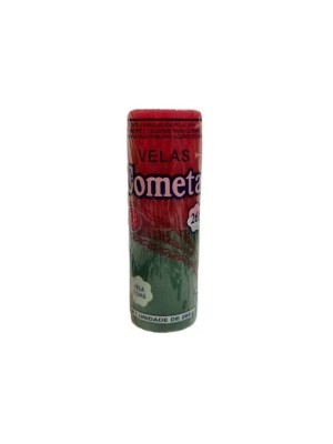 Vela Votiva Cometa 7 Dias 265g Vermelha/Verde 50mm – Vela Espiritual para Força, Cura, Prosperidade e Abertura de Caminhos