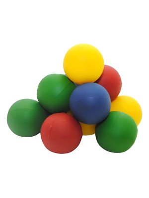 Bola de Borracha para Taco Pacote com 12 Peças – Bolinhas Coloridas Resistentes