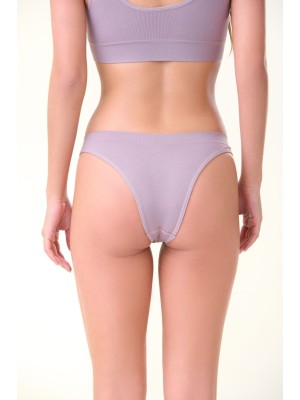 Calcinha Lavanda Tanga Alta Sem Costura Adulto P Cintura Alta Confortável, Ajuste Anatômico e Toque Suave para Uso Diário