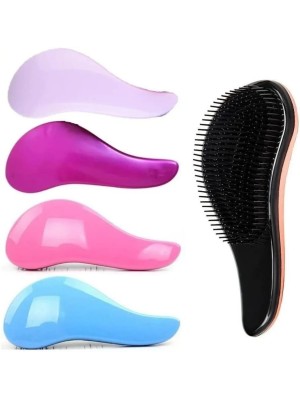 Escova de Cabelo Mágica 7x18,5x4cm para Desembaraçar Sem Dor – Cerdas Flexíveis, Anatômica e Ideal para Todos os Tipos de Cabelo