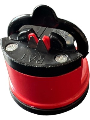 Afiador de Facas com Ventosa 6x6cm Manual para Cozinha, Afiar Facas de Aço com Base Antiderrapante