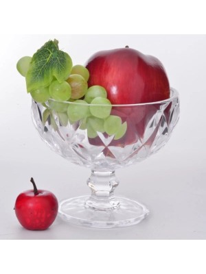 Taça de Sobremesa Diamante 360ml em Vidro Conjunto com 2 Peças para Doces, Frutas e Sorvetes