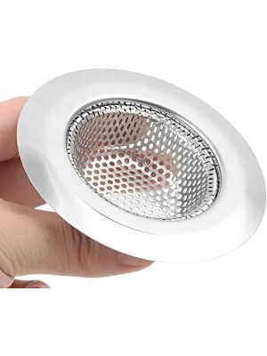 Ralo de Pia em Aço Inox 9cm Redondo com Filtro Anti-Entupimento para Cozinha