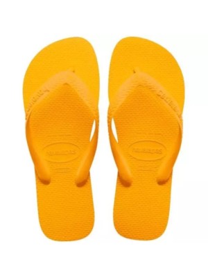 Havaianas Top Amarelo Pop Tamanho 41/42 Chinelo Original Unissex em Borracha Antiderrapante Ideal para Praia Piscina Lazer e Uso Diário