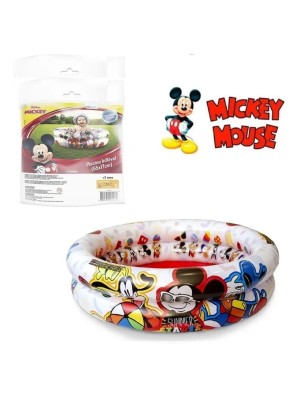 Piscina infantil 37L Mickey 65x17cm inflável para bebê e crianças pequenas