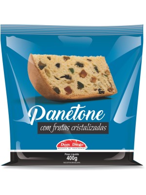 PANETONE FRUTAS CRISTALIZADAS 400G UN. DOM DIEGO