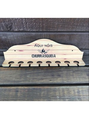 Porta Espeto Cantinho Do Churrasco De Parede