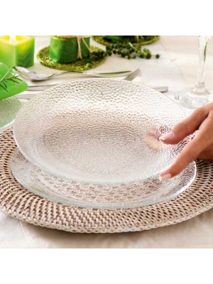 Prato Fundo Duralex Acqua Transparente Vidro Temperado